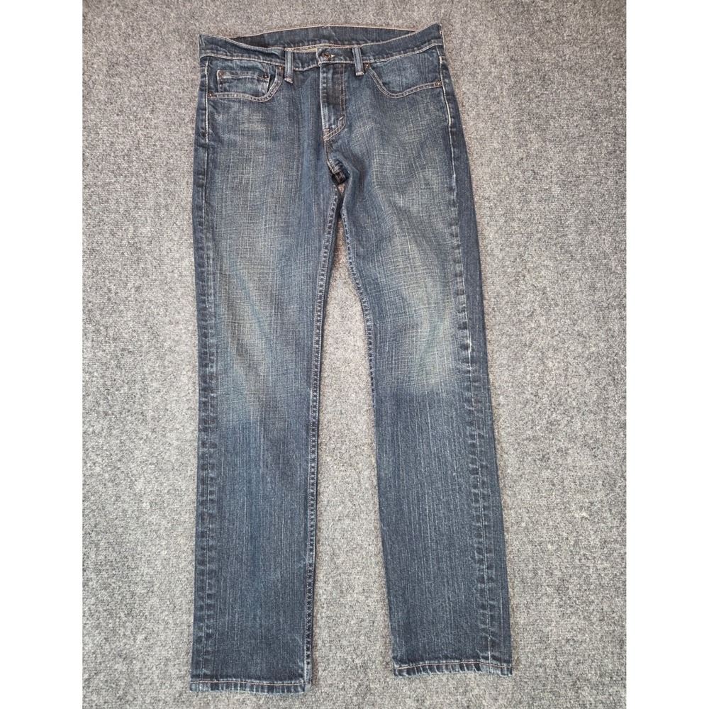 Levis 511 Slim Jeans Mens 31x32 Blue Dark Wash Stretch Denim